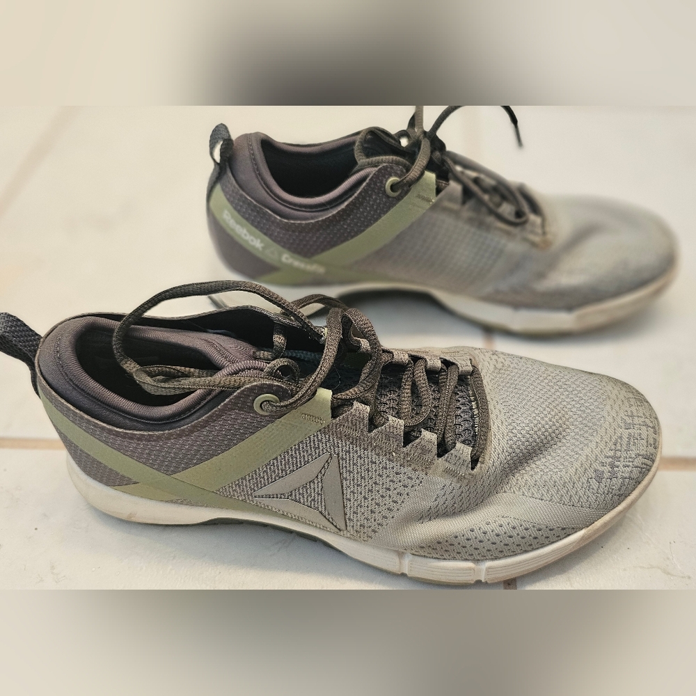Reebok Gray and Olive Crossfit Shoes